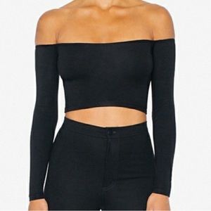 Off Shoulder Black Top